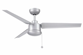 PC/DC NL 52"Ceiling Fan Silver portable medium fans with handle design