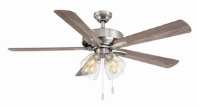 Pecos 52"Ceiling Fan Nickel mini handheld fan for personal travel use