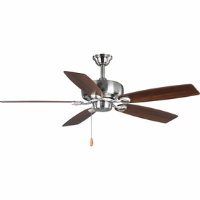 Performance Builder 52"Ceiling Fan Brushed Nickel portable medium fans with handle design