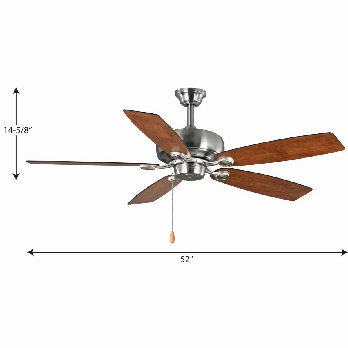 Performance Builder 52"Ceiling Fan Brushed Nickel