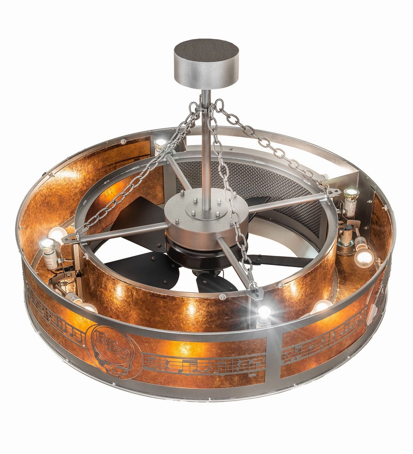 Personalized 14 Light Chandel-Air Natural Iron