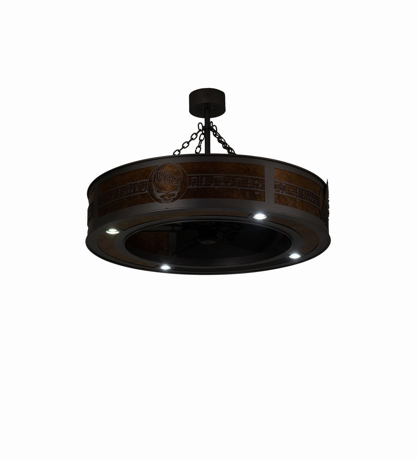Personalized 14 Light Chandel-Air Natural Iron