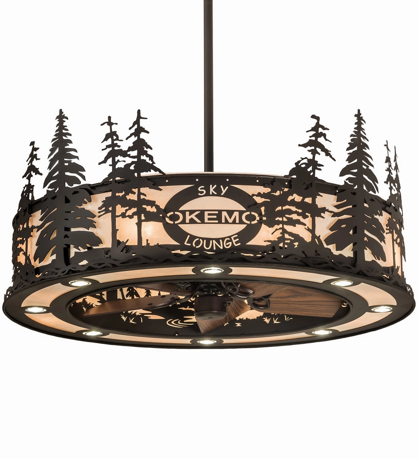 Personalized 24 Light Chandel-Air quiet small fans for desk or nightstand