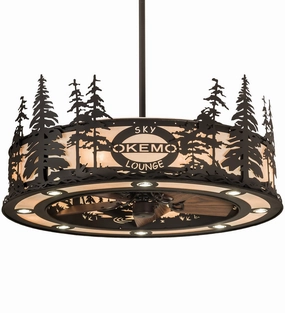 Personalized 24 Light Chandel-Air decorative fandeliers with lights