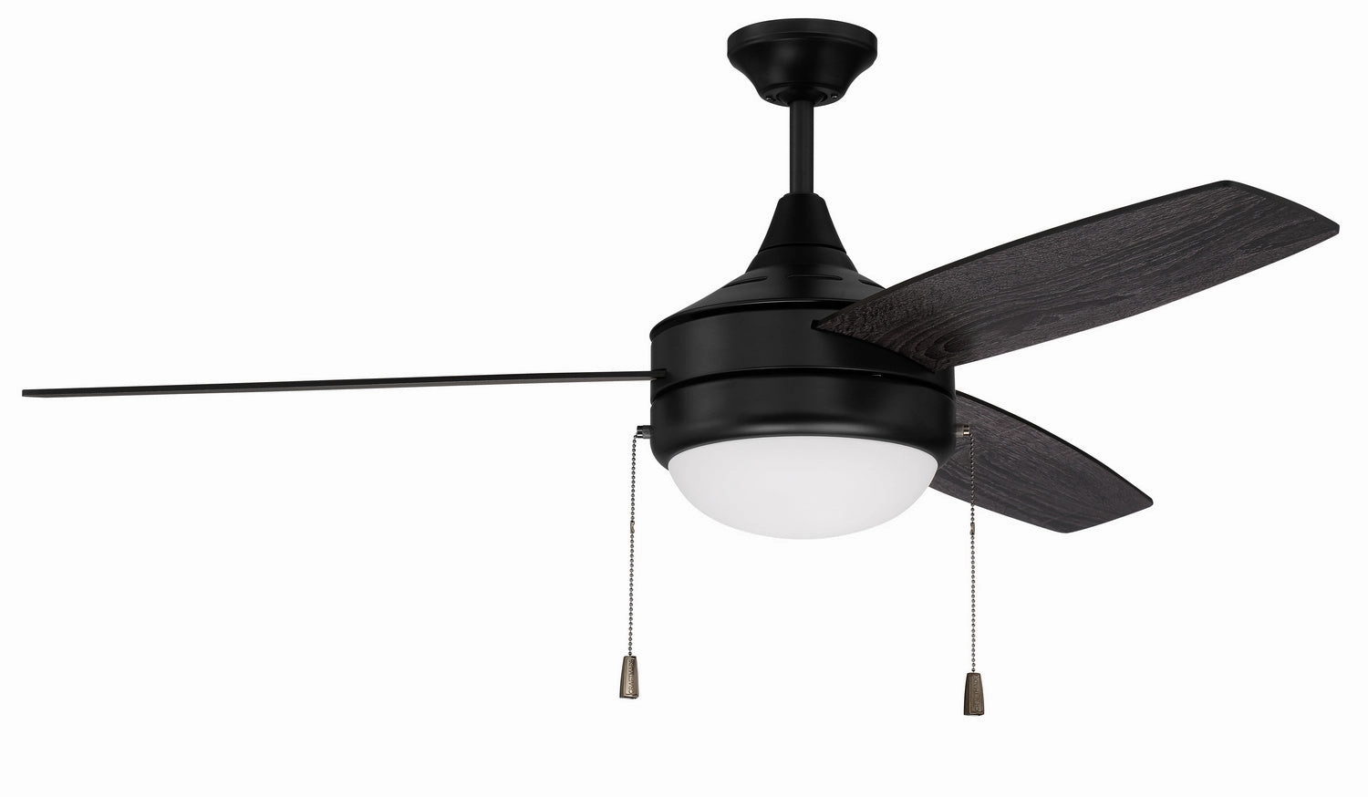 Phaze 3 52"Ceiling Fan Flat Black modern medium fans for everyday cooling
