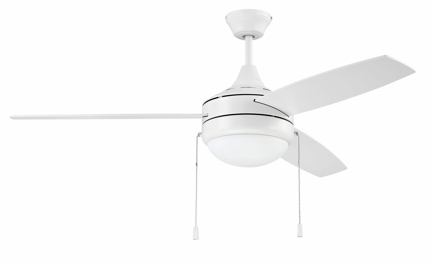 Phaze 3 52"Ceiling Fan White modern medium fans for everyday cooling