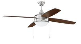 Phaze 4 52"Ceiling Fan Brushed Polished Nickel versatile medium fans for any space