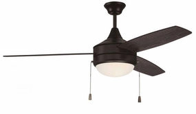 Phaze Energy Star 3 52"Ceiling Fan Flat Black versatile medium fans for any space