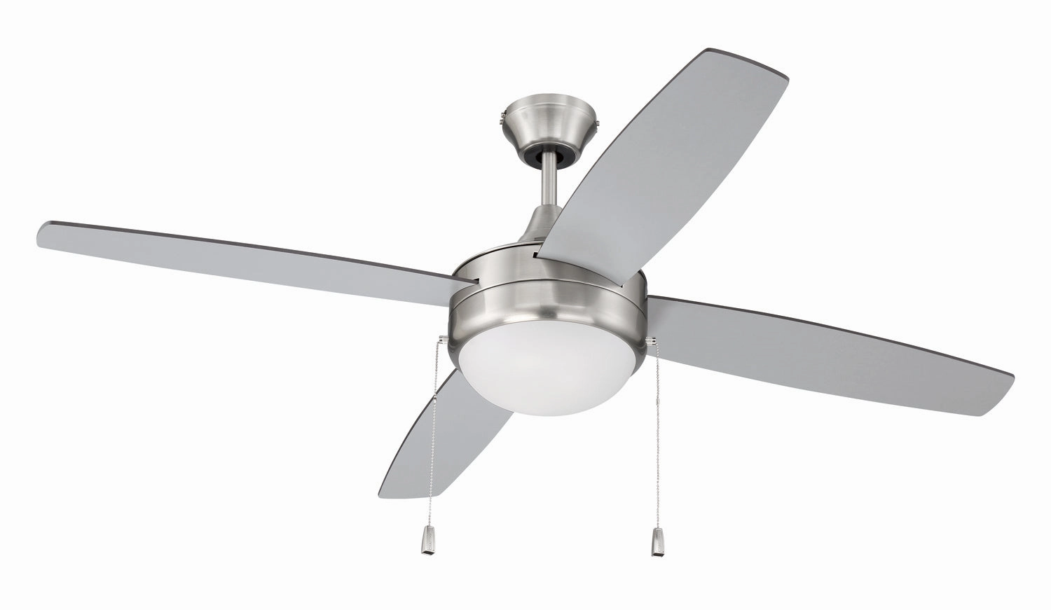 Phaze Energy Star 4 52"Ceiling Fan Brushed Polished Nickel