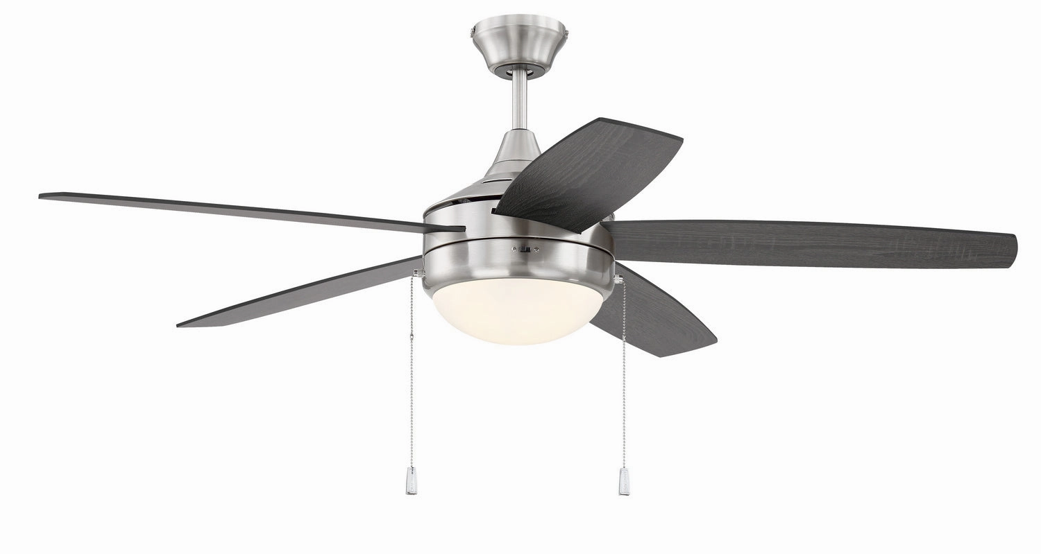 Phaze Energy Star 5 52"Ceiling Fan Brushed Polished Nickel