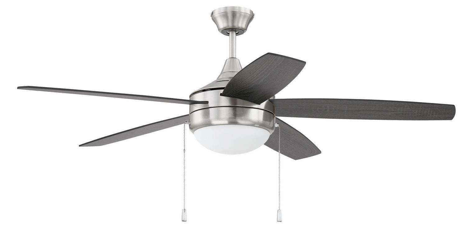 Phaze Energy Star 5 52"Ceiling Fan Brushed Polished Nickel