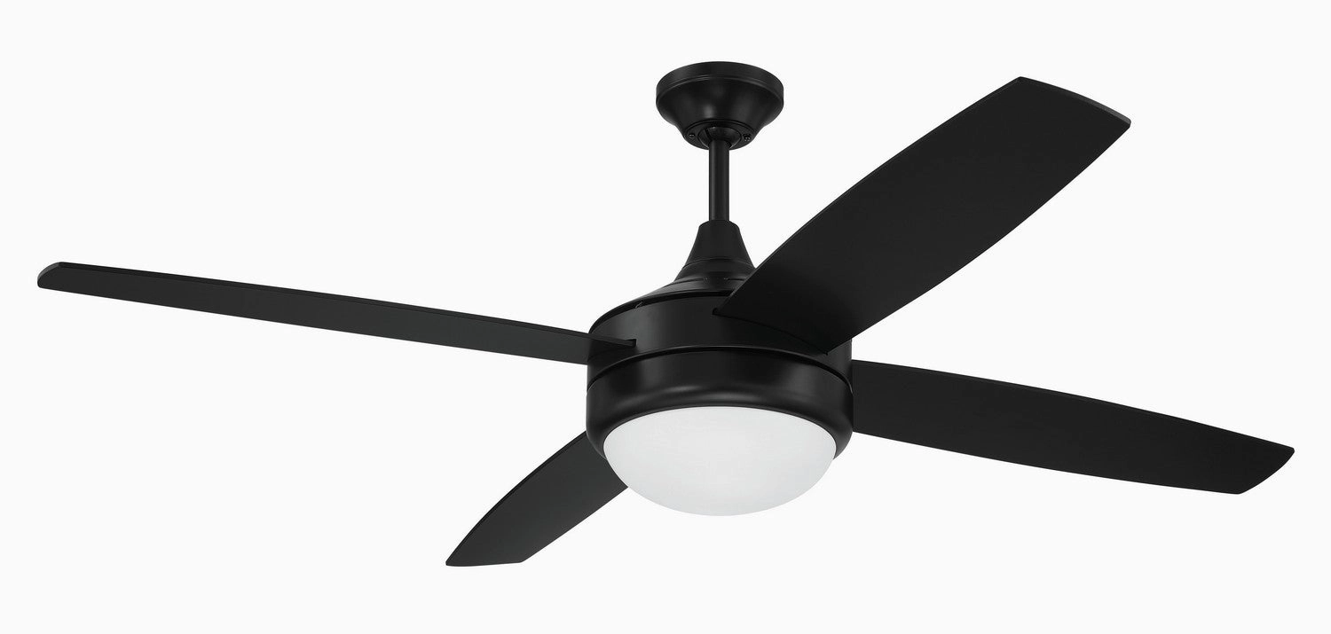 Phaze II 4- Blade 52"Ceiling Fan Flat Black mini handheld fan for personal travel use