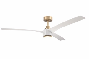 Phoebe 60"Ceiling Fan Satin Brass portable medium fans with handle design