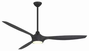 Pierce 65"Ceiling Fan Coal W/Shou Sugi Ban stylish medium fans for contemporary homes