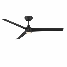Pisces 52"Ceiling Fan Matte Black home cooling fans in medium size