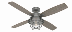 Port Royale 52"Ceiling Fan Matte Silver energy-efficient medium fans with remote