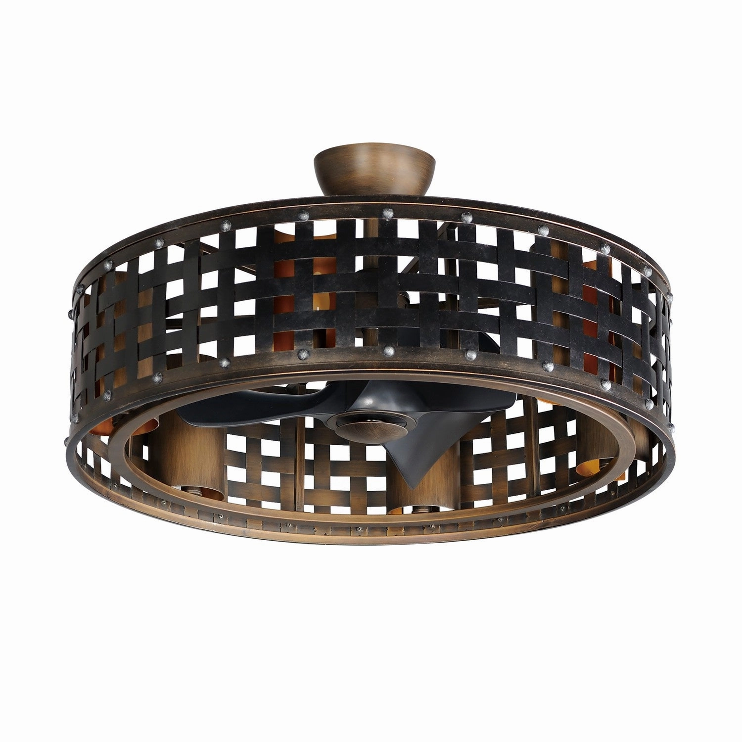 Portcullis LED Fandelight Bronze Gilt decorative fandeliers with lights