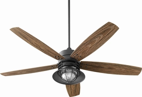 Portico 60"Patio Fan Textured Black affordable medium fans for summer