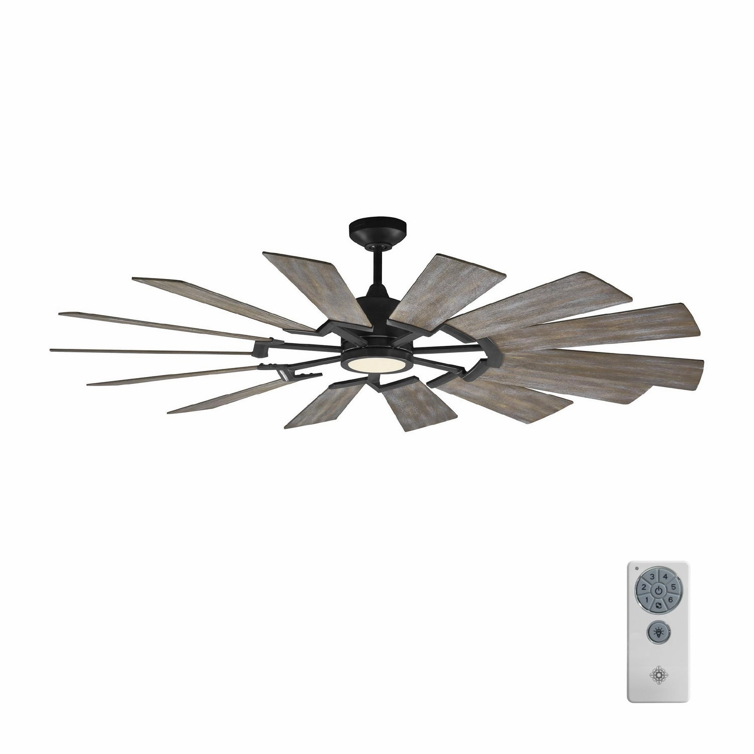 Prairie 62"Ceiling Fan Aged Pewter