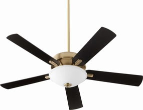 Premier 52"Ceiling Fan Aged Brass medium electric fans for multi-room use