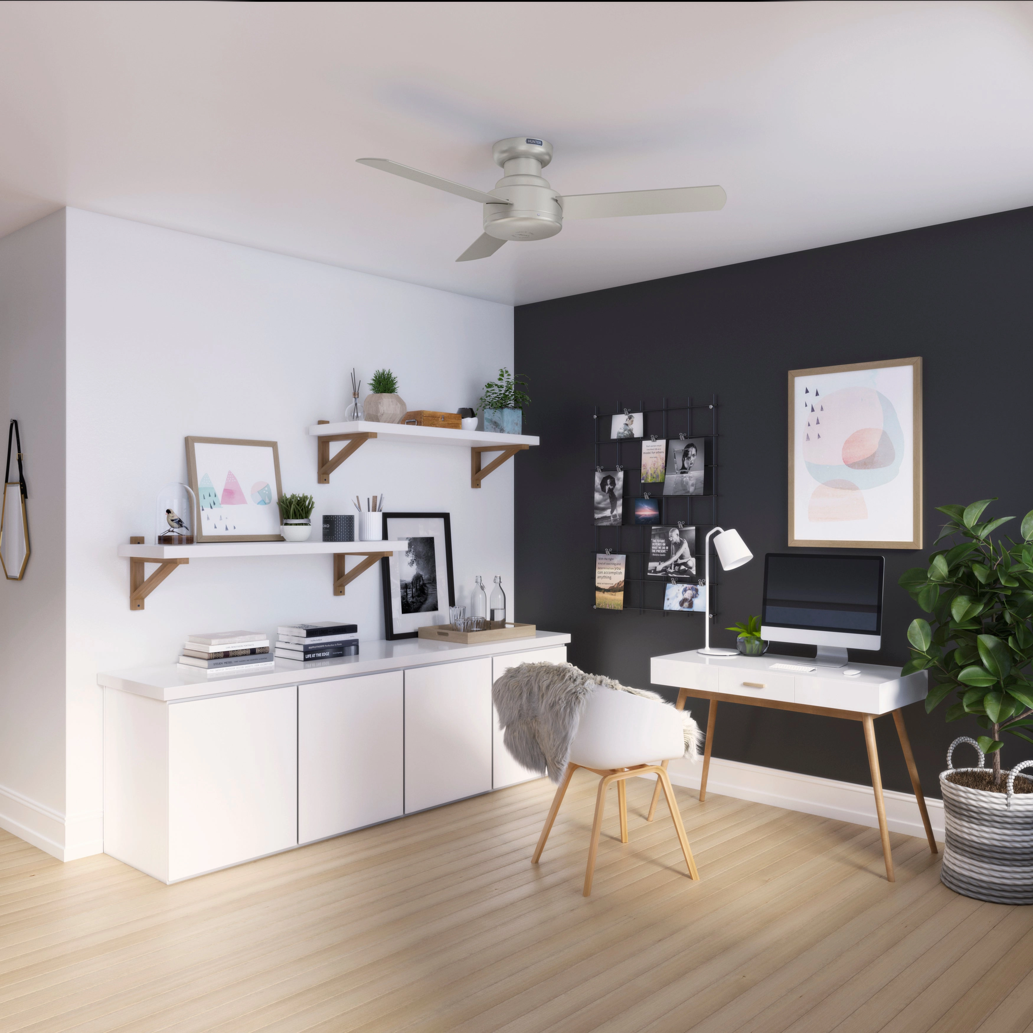 Presto 44"Ceiling Fan Matte Nickel