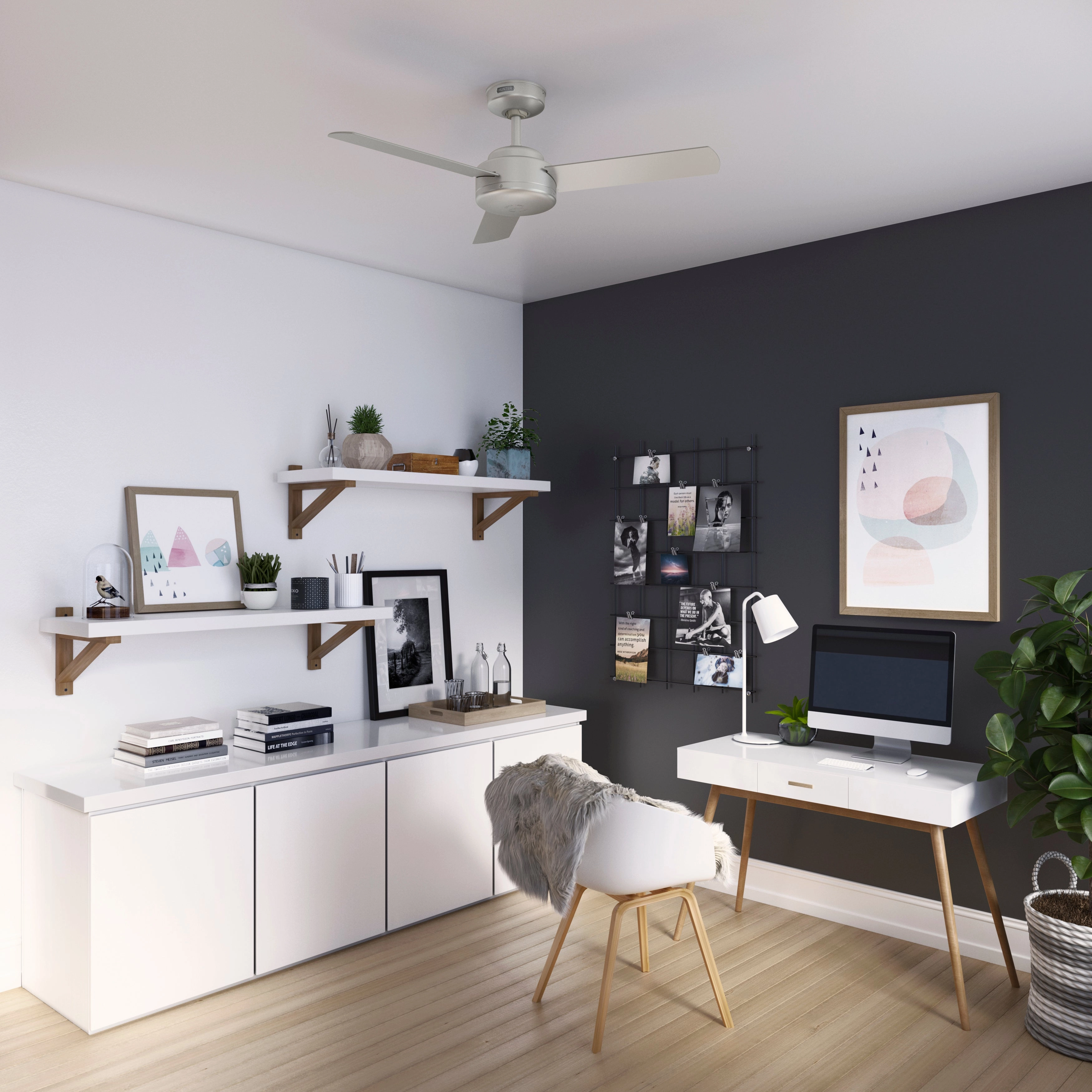 Presto 44"Ceiling Fan Matte Nickel