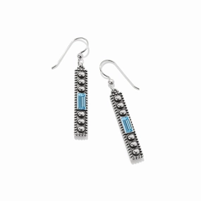 Pretty Tough Gem French Wire Earrings Aqua