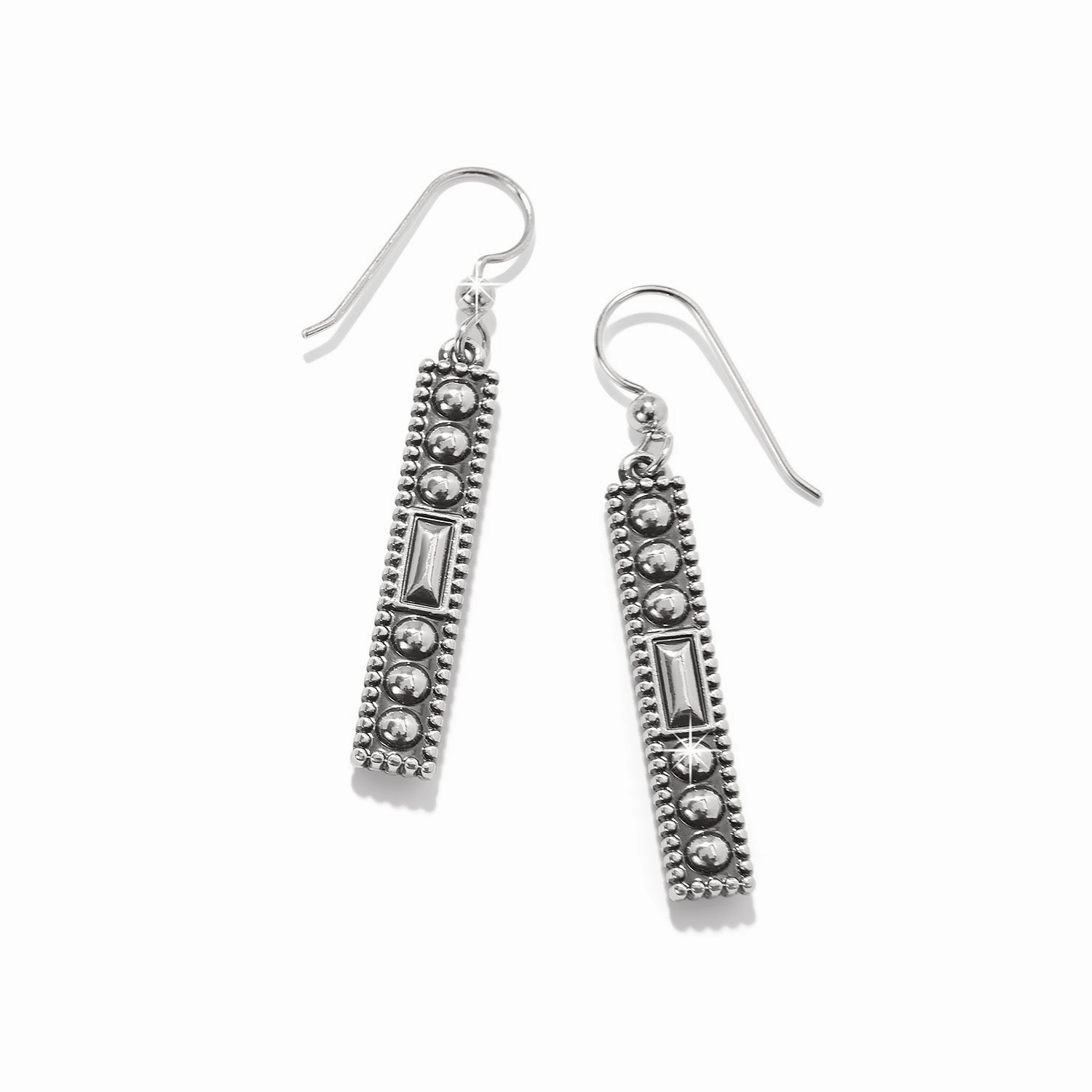 Pretty Tough Gem French Wire Earrings Aqua