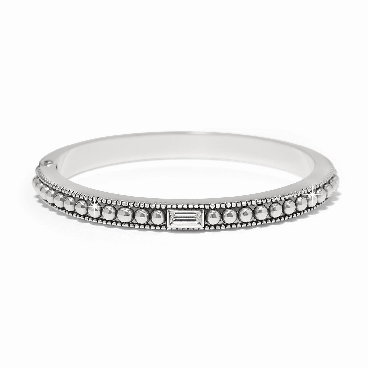 Pretty Tough Gem Hinged Bangle