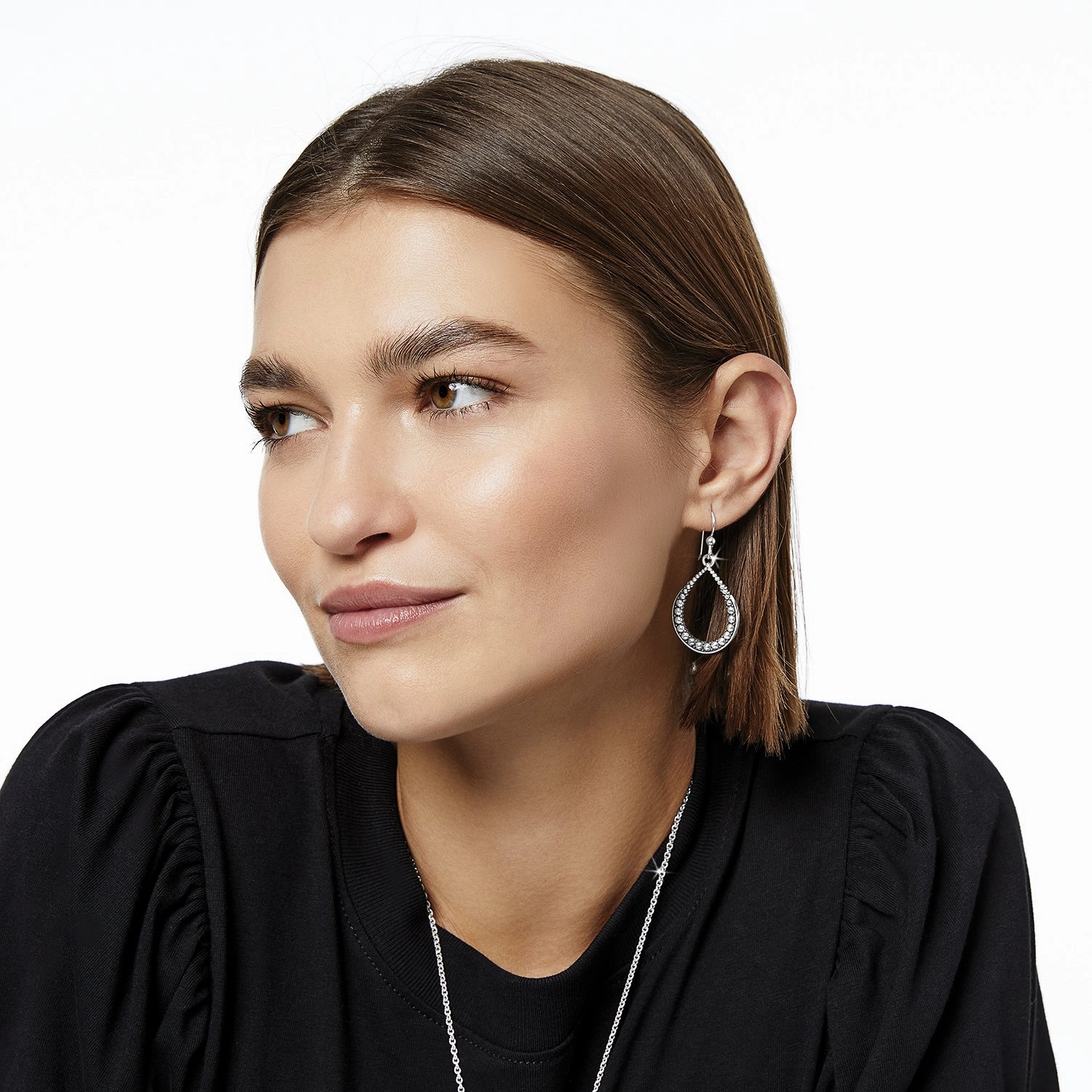 Pretty Tough Teardrop French Wire Earrings