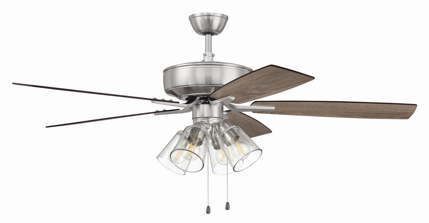 Pro Plus 104 52"Ceiling Fan Brushed Polished Nickel modern medium fans for everyday cooling