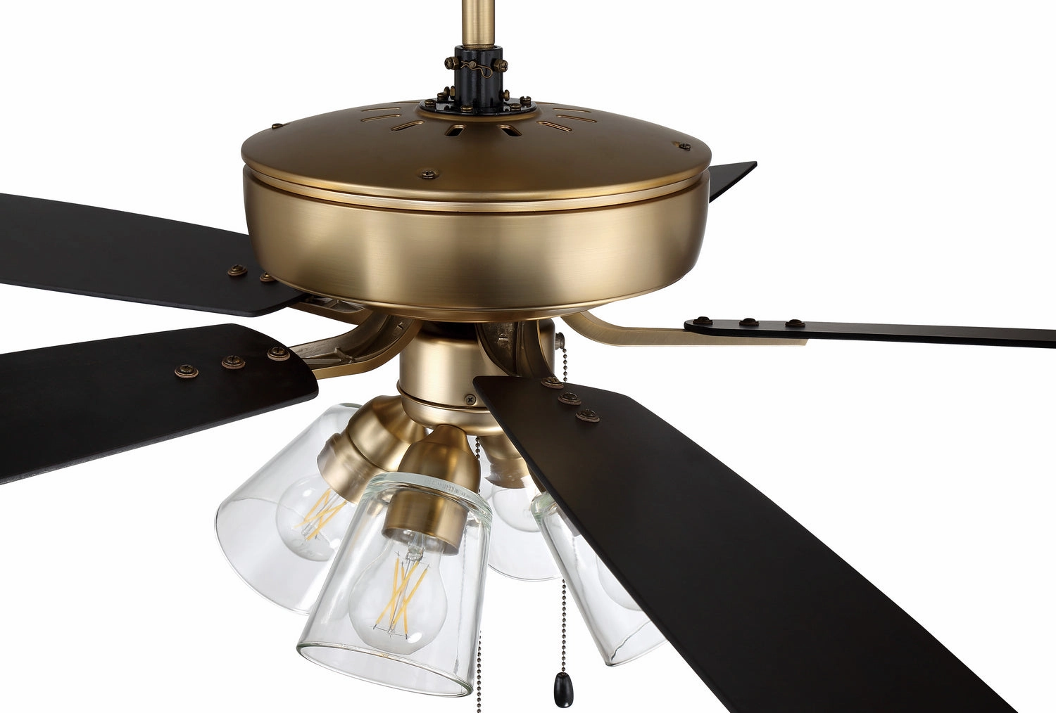 Pro Plus 104 52"Ceiling Fan Satin Brass