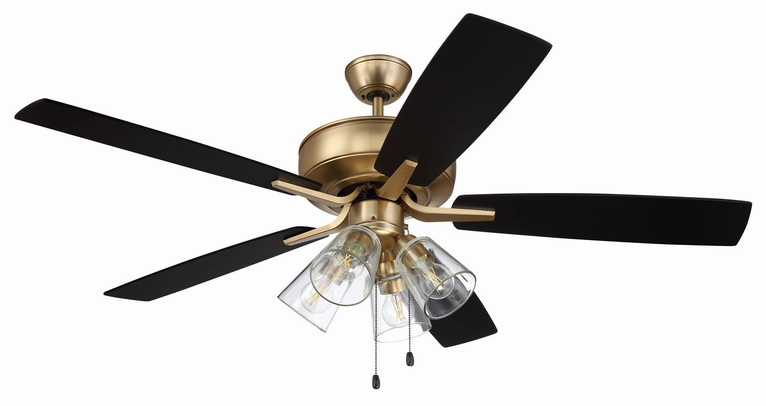 Pro Plus 104 52"Ceiling Fan Satin Brass