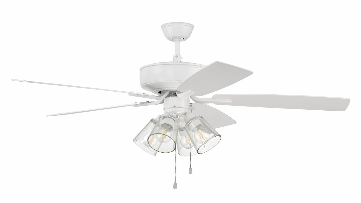 Pro Plus 104 52"Ceiling Fan White versatile medium fans for any space