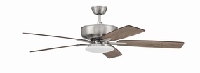 Pro Plus 112 52"Ceiling Fan Brushed Polished Nickel medium electric fans for multi-room use