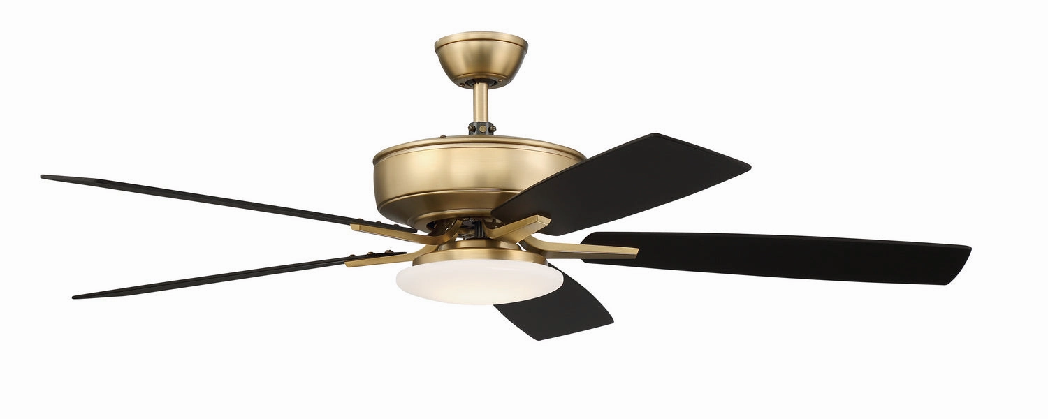 Pro Plus 112 52"Ceiling Fan Satin Brass