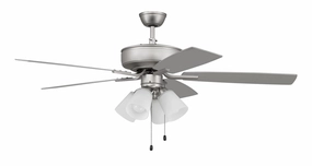 Pro Plus 114 52"Ceiling Fan Brushed Nickel versatile medium fans for any space