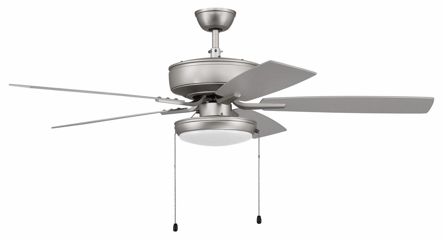 Pro Plus 119 52"Ceiling Fan Brushed Nickel medium size fans for home ventilation