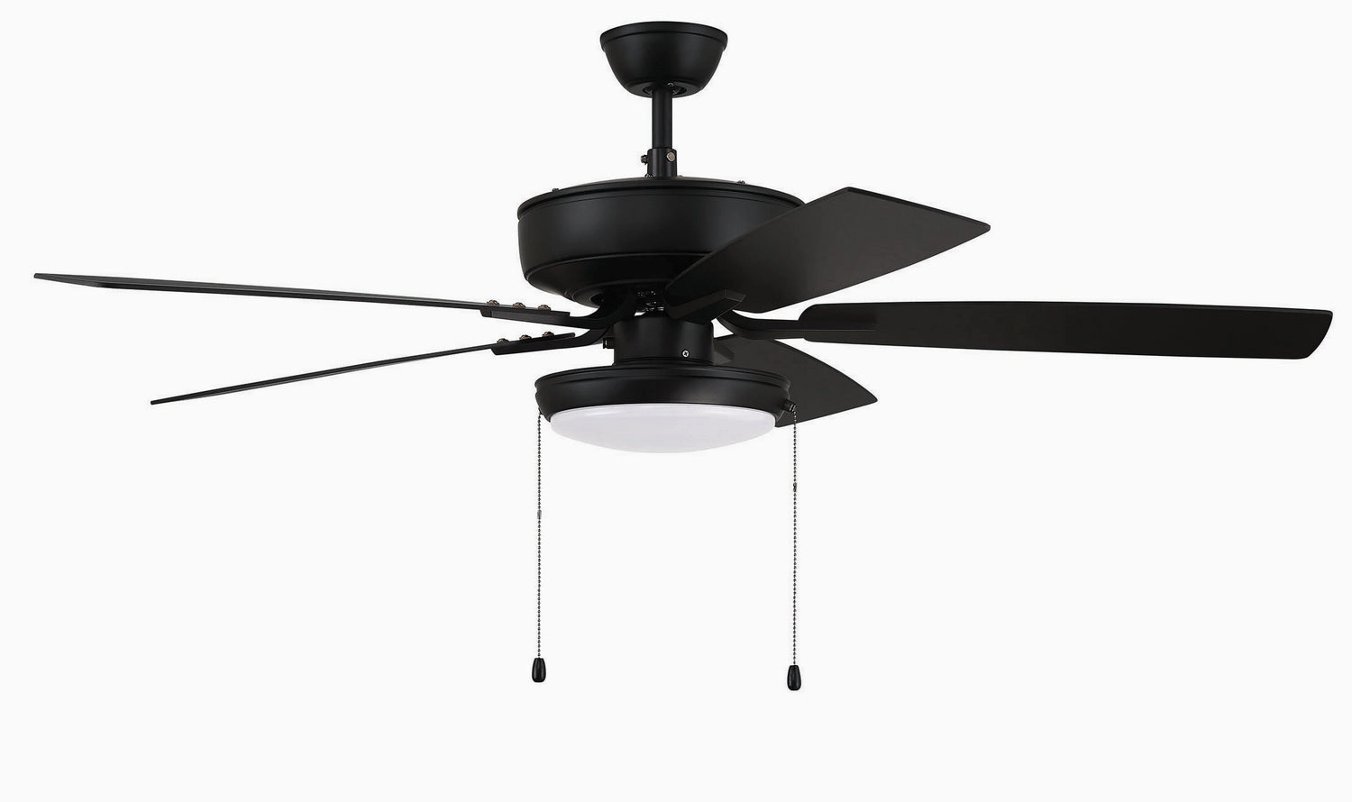 Pro Plus 119 52"Ceiling Fan Flat Black compact medium fans for desks and counters