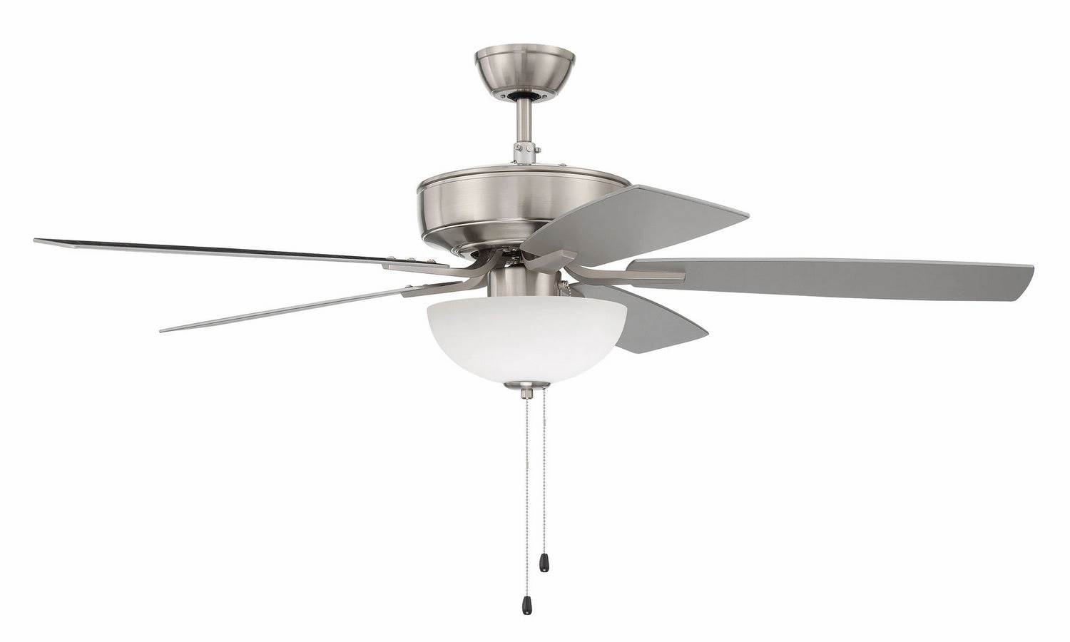 Pro Plus 211 52" Ceiling Fan in Brushed Polished Nickel Ceiling fan with adjustable speed settings