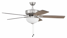 Pro Plus 211 52" Ceiling Fan in Brushed Polished Nickel Ceiling fan with adjustable speed settings