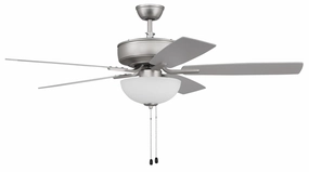 Pro Plus 211 52" Ceiling Fan in Brushed Satin Nickel Ceiling fan with adjustable speed settings