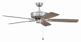 Pro Plus 52" Fan 52" Ceiling Fan in Brushed Polished Nickel powerful indoor fans for whole-room cooling