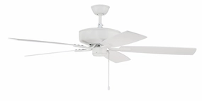 Pro Plus 52" Fan 52" Ceiling Fan in White Ceiling fan with adjustable speed settings