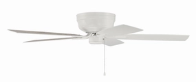 Pro Plus Hugger 52 52"Ceiling Fan White versatile medium fans for any space