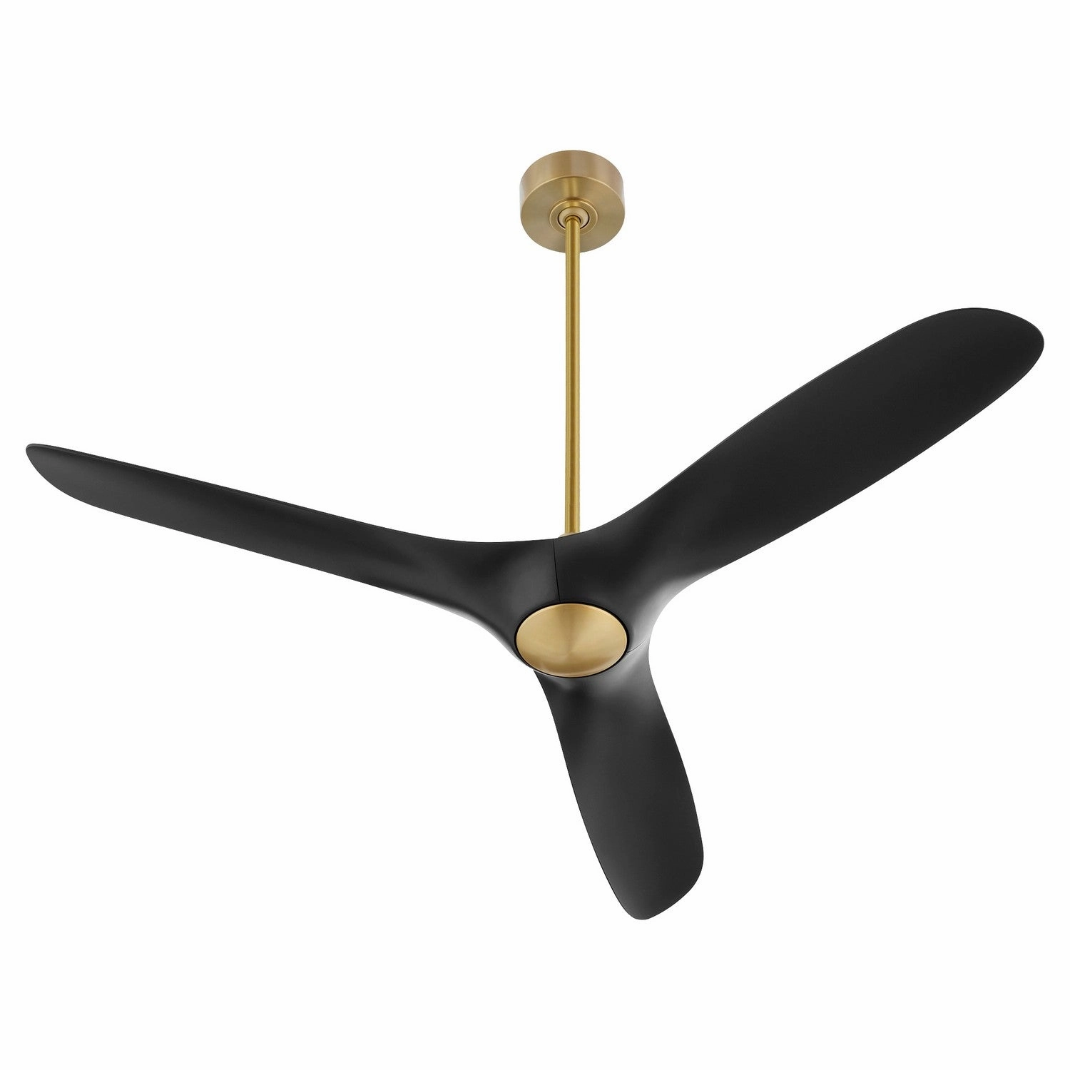 Province 56" Ceiling Fan Aged Brass / Black energy-efficient medium fans with remote