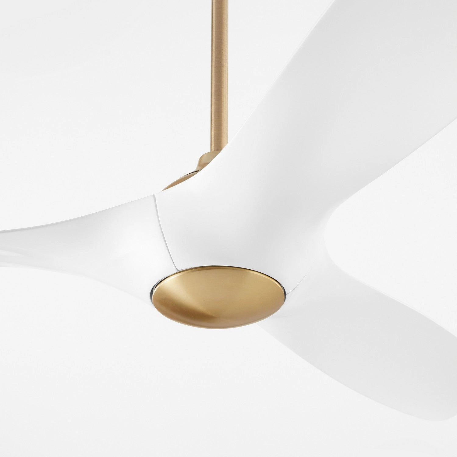 Province 56" Ceiling Fan Aged Brass / White