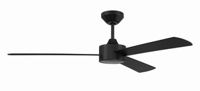 Provision Indoor/Outdoor 52"Ceiling Fan Flat Black home cooling fans in medium size
