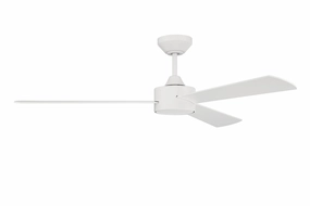 Provision Indoor/Outdoor 52"Ceiling Fan Matte White portable medium fans with handle design