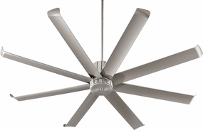 Proxima Patio 72"Patio Fan Satin Nickel quiet medium fans for living room use
